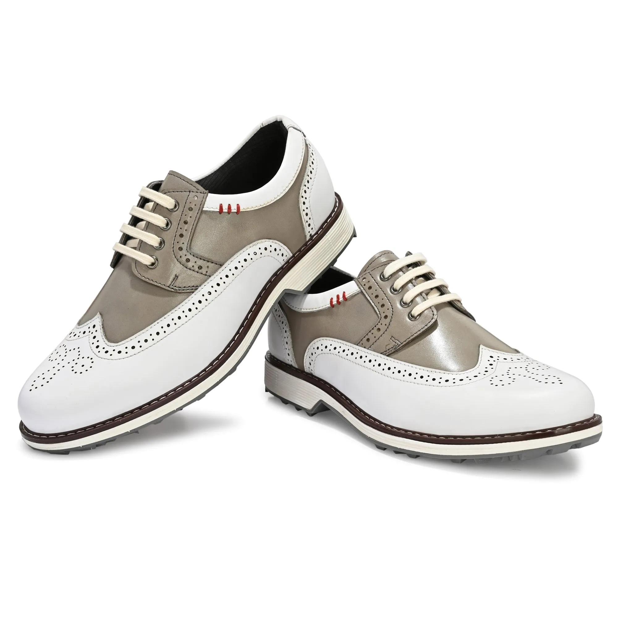 Waterproof Shoe Breathable High Traction Grip Axis White - Grey-Golf Shoes