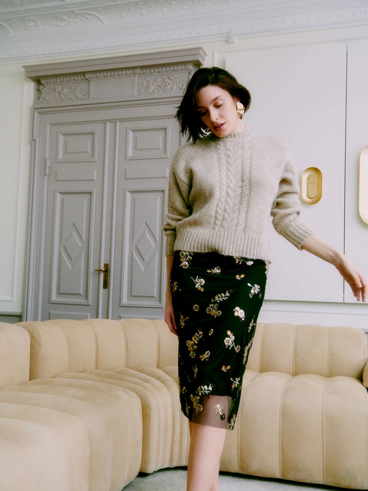 B Young ByRenaz Pencil Skirt Meteorite