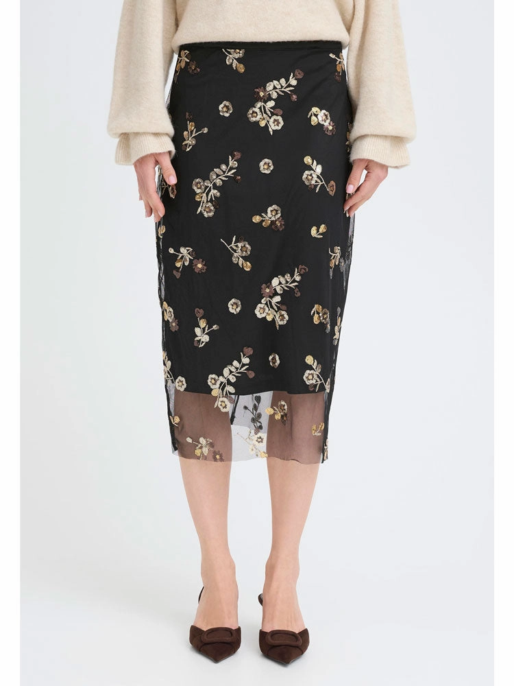 B Young ByRenaz Pencil Skirt Meteorite 