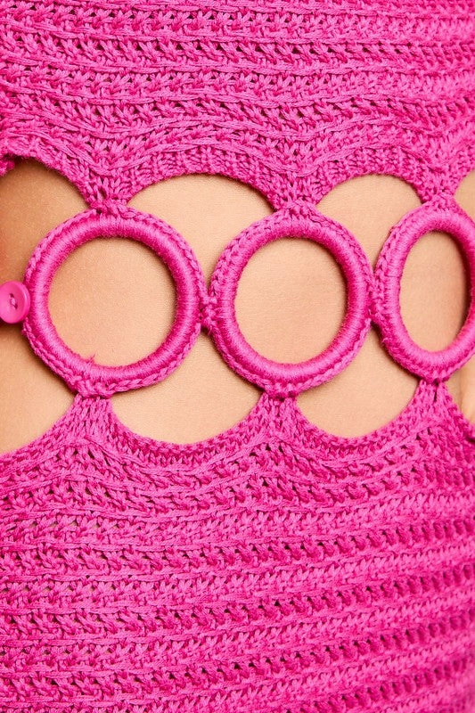 Pintuck Midi Dress In Drapey Organza Bali Square Neck Sleeveless Crochet Midi Dress