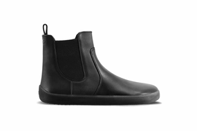 Barefoot Boots Be Lenka Entice Neo - All Black Tall Ankle Chelsea Boots