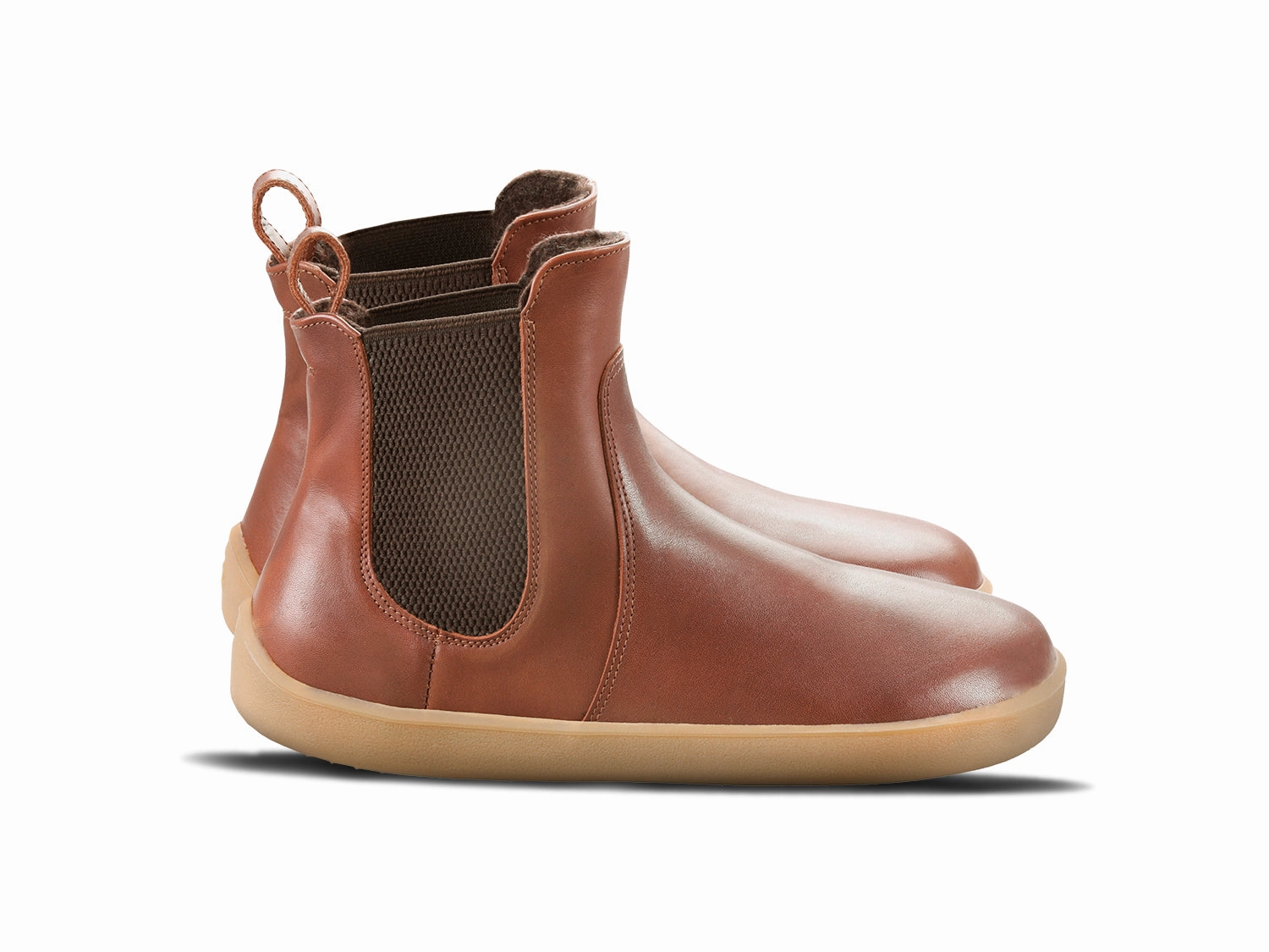 Chelsea Boots With White Stitching Barefoot Boots Be Lenka Entice Neo - Dark Brown