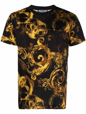 Baroque-print cotton T-shirt Most Valuable T Shirts
