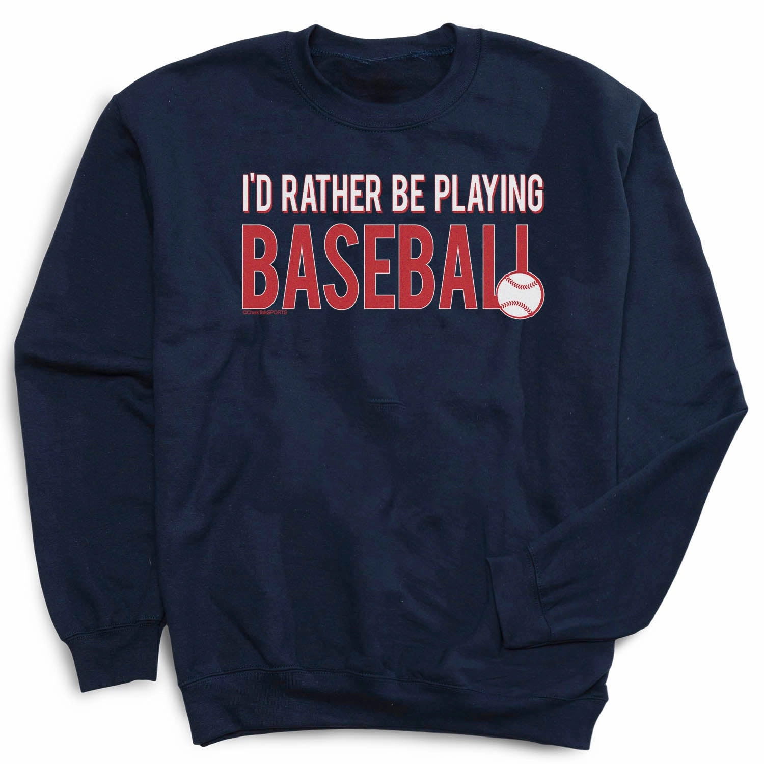 Diesel Sweatshirts Baseball Crewneck Sweatshirt - I'd Rather Be Playing Baseball