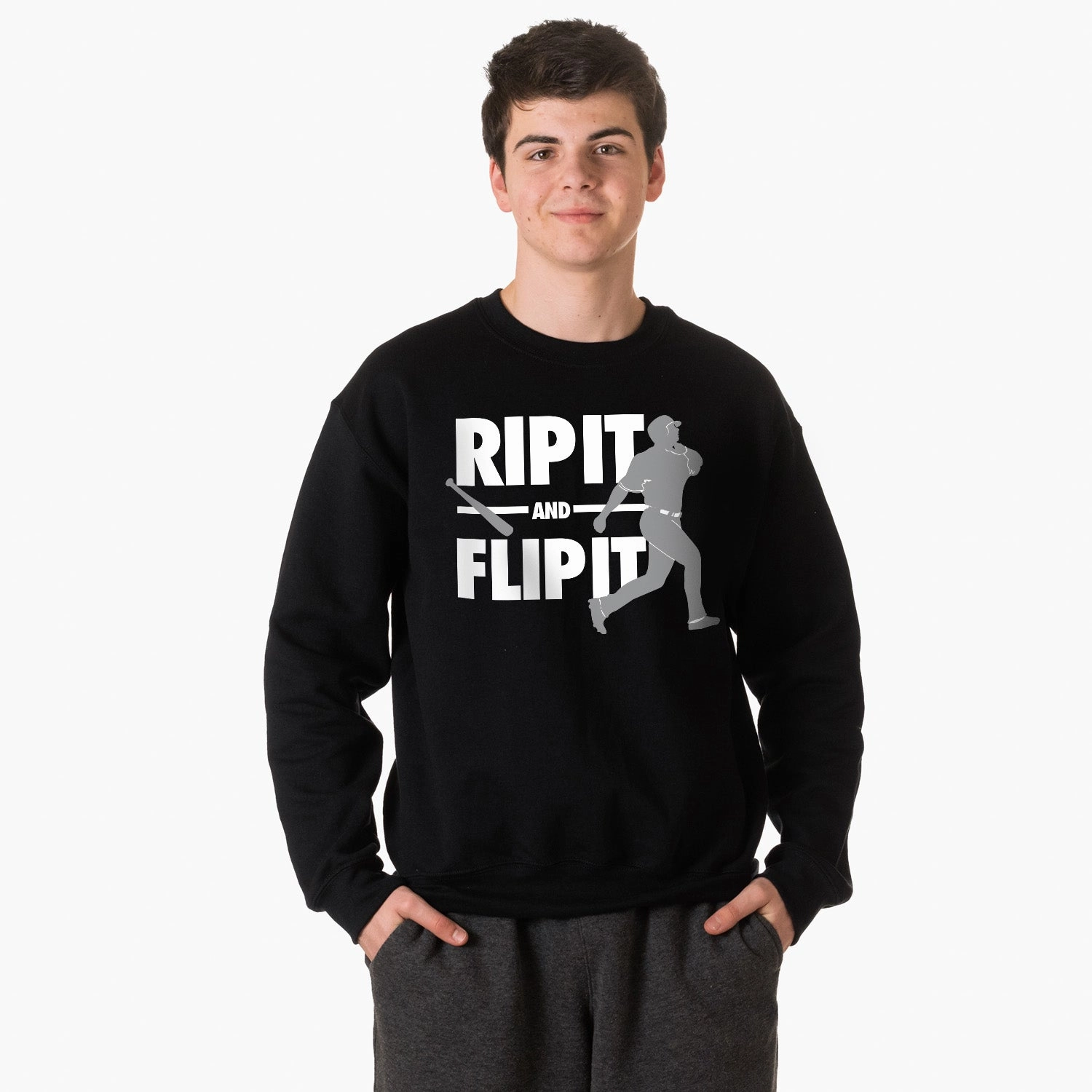 Funny Nurse Sweatshirts Baseball Crewneck Sweatshirt - Rip It Flip It