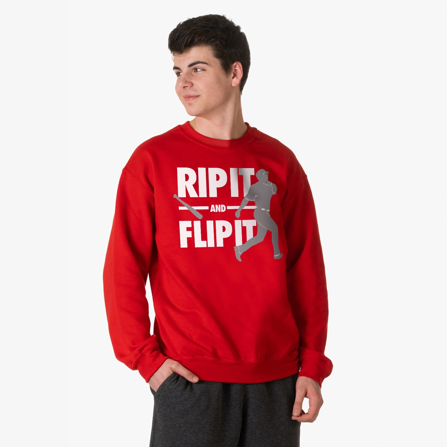 Custom Sweatshirts Vancouver Baseball Crewneck Sweatshirt - Rip It Flip It