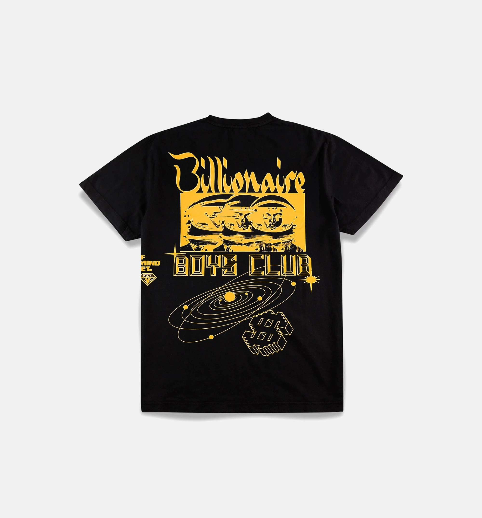 Baseball Hall Of Fame Sweatshirts BB Orion Short Sleeve Tee Mens T-Shirt - Black/Yellow