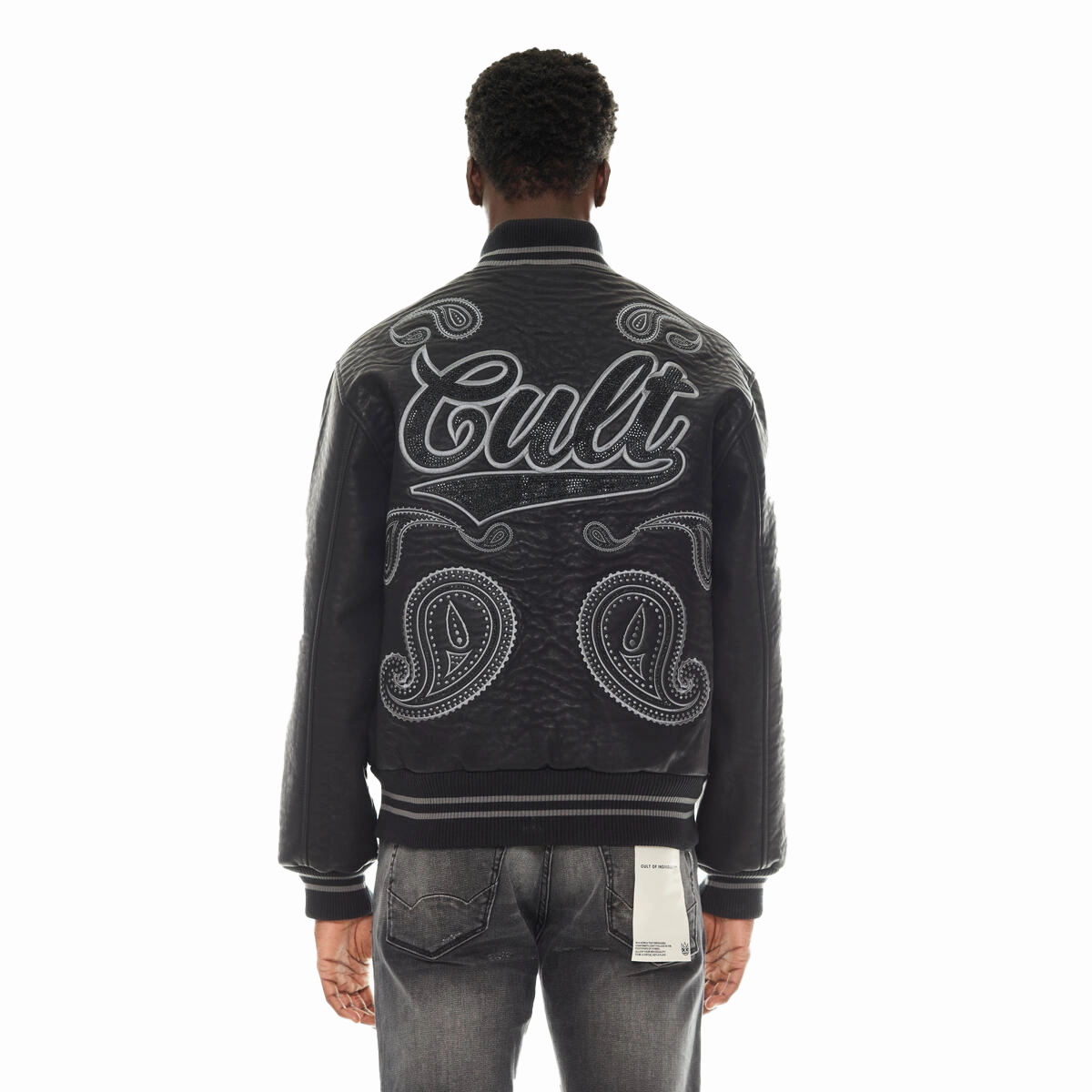 Best Aritzia Coats Cult of Individuality Men's Paisley Varsity Jacket