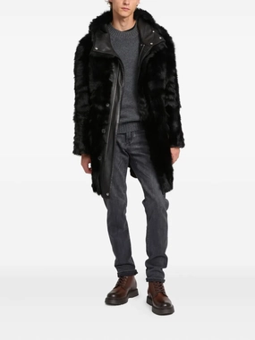 Plus Long Winter Coats YVES SALOMON - Men Toscana Lambskin Jacket