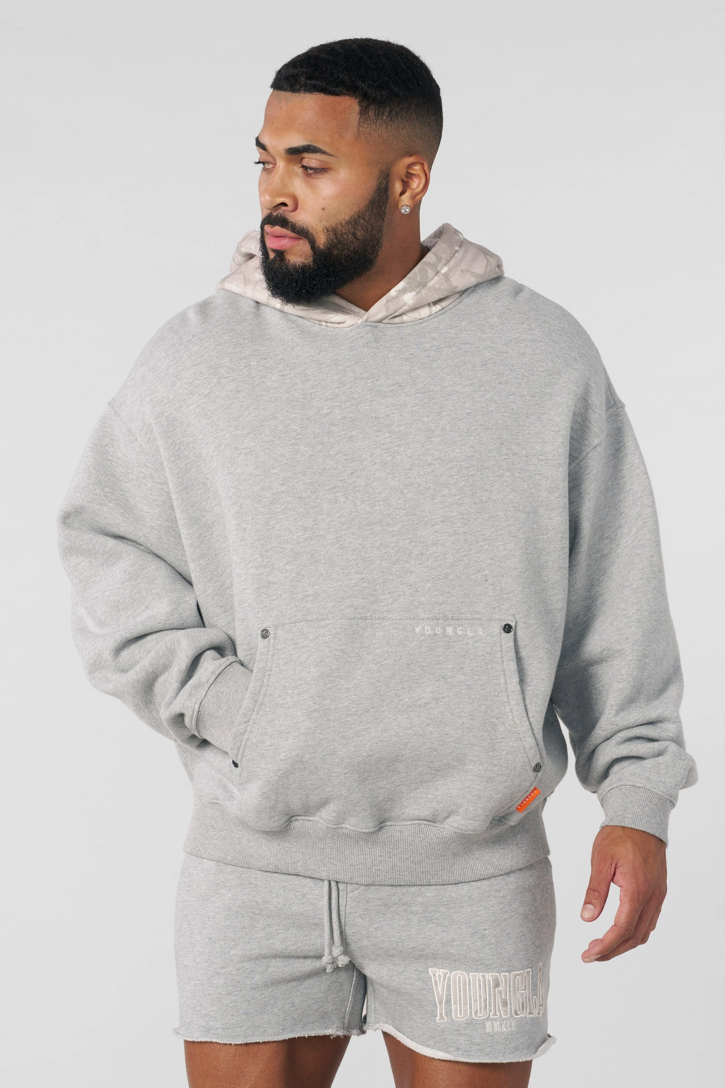 Youngla 5098 - Tree Camo Hoodies Heather Grey South Haven Sweatshirts