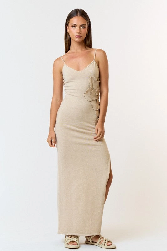 Chiffon Frill Wrap Maxi Beauty In Bloom Maxi Dress