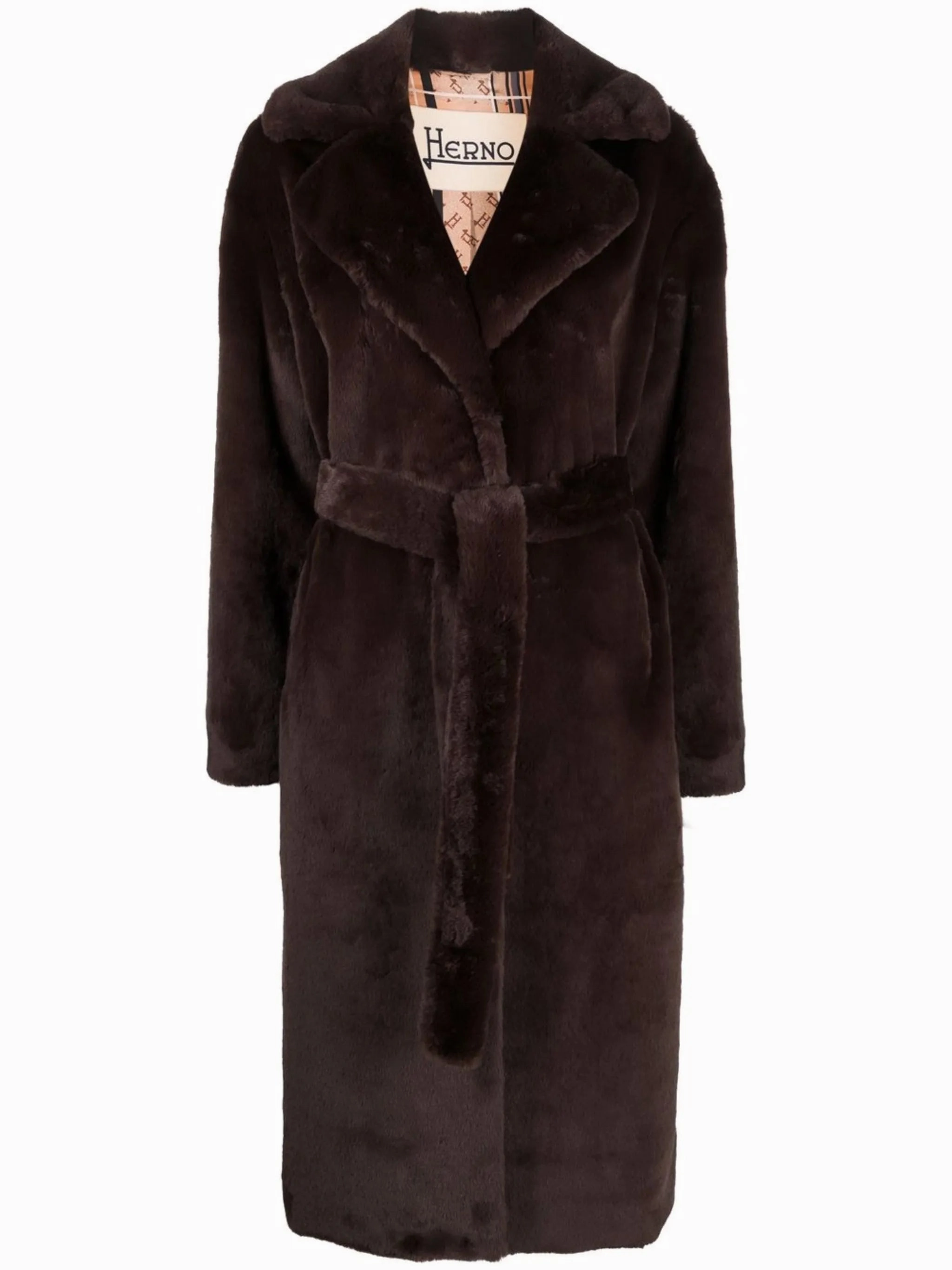 Uniqlo Puffer Coats belted faux fur coat