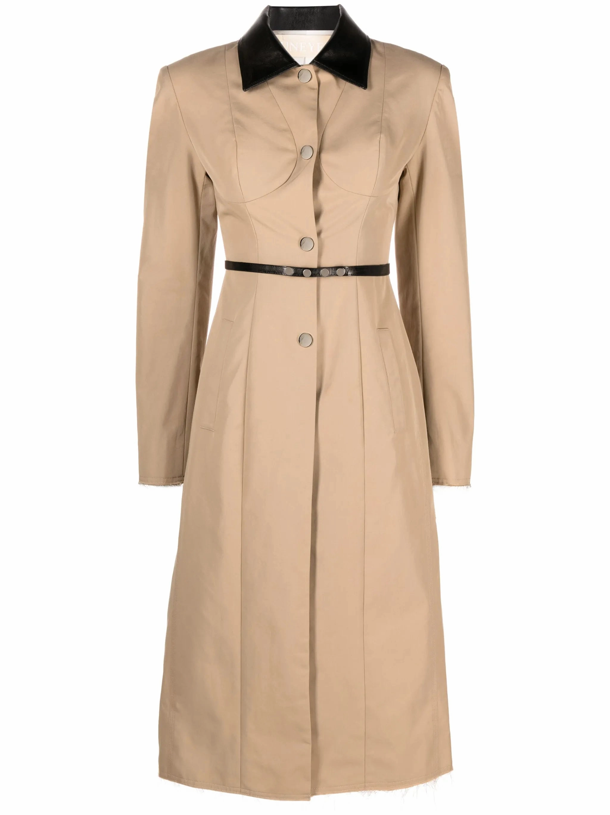 Swedish Brand Coats belted single-breasted coat