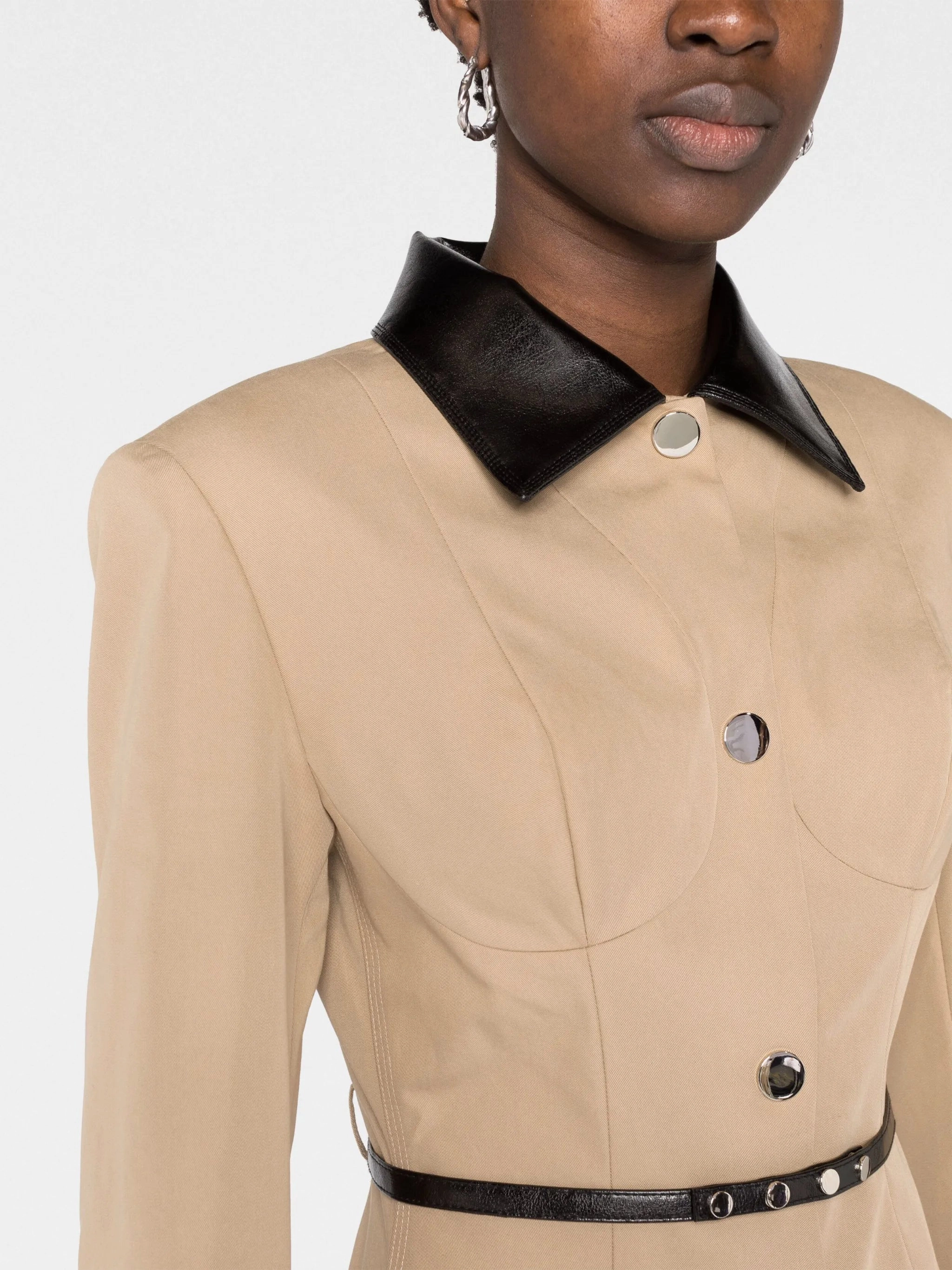 Maternity Jackets And Coats For Winter belted single-breasted coat