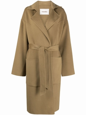 Spring Coats And Jackets belted wool-blend coat