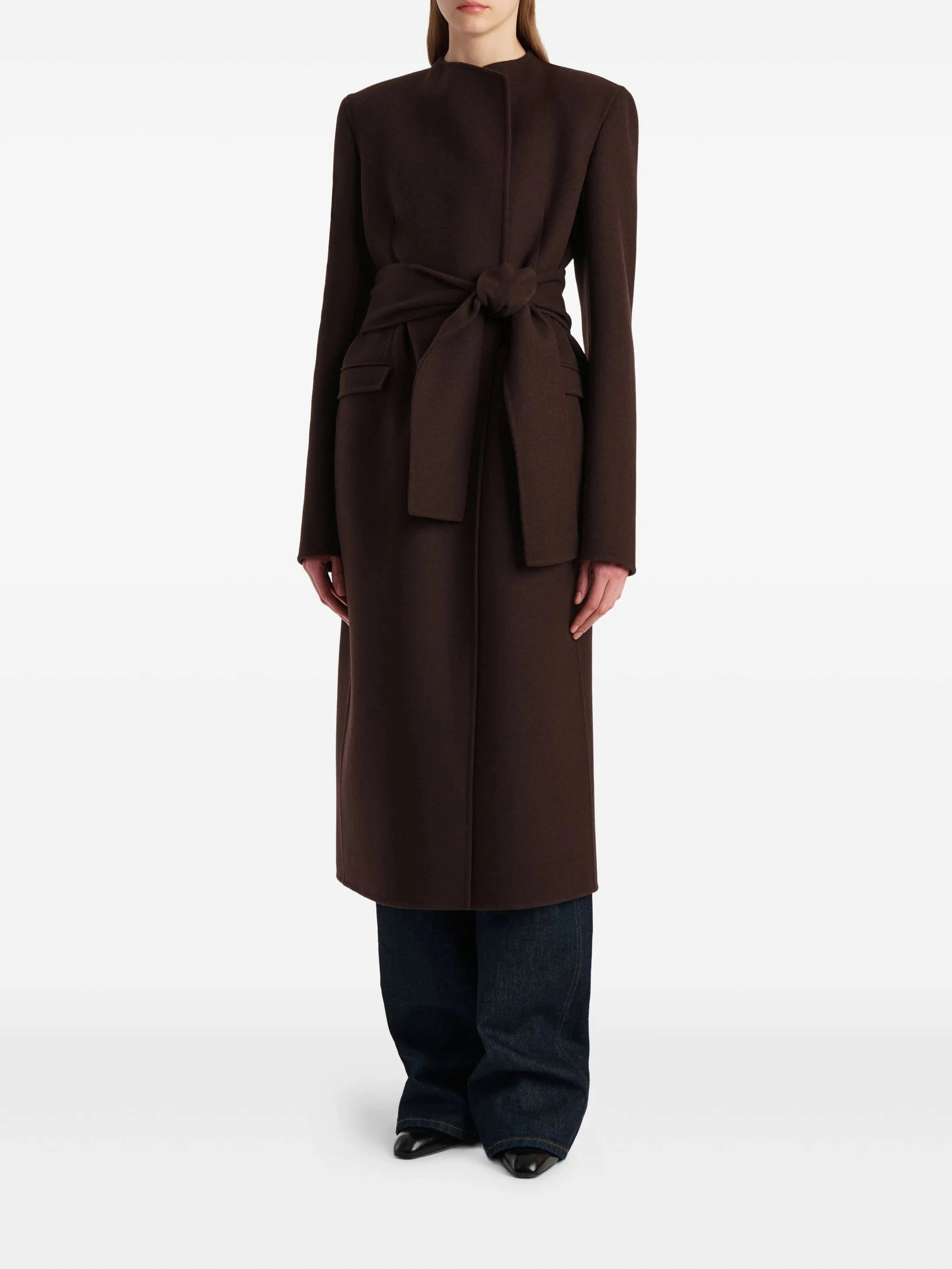 belted wrap coat Club Monaco Coats