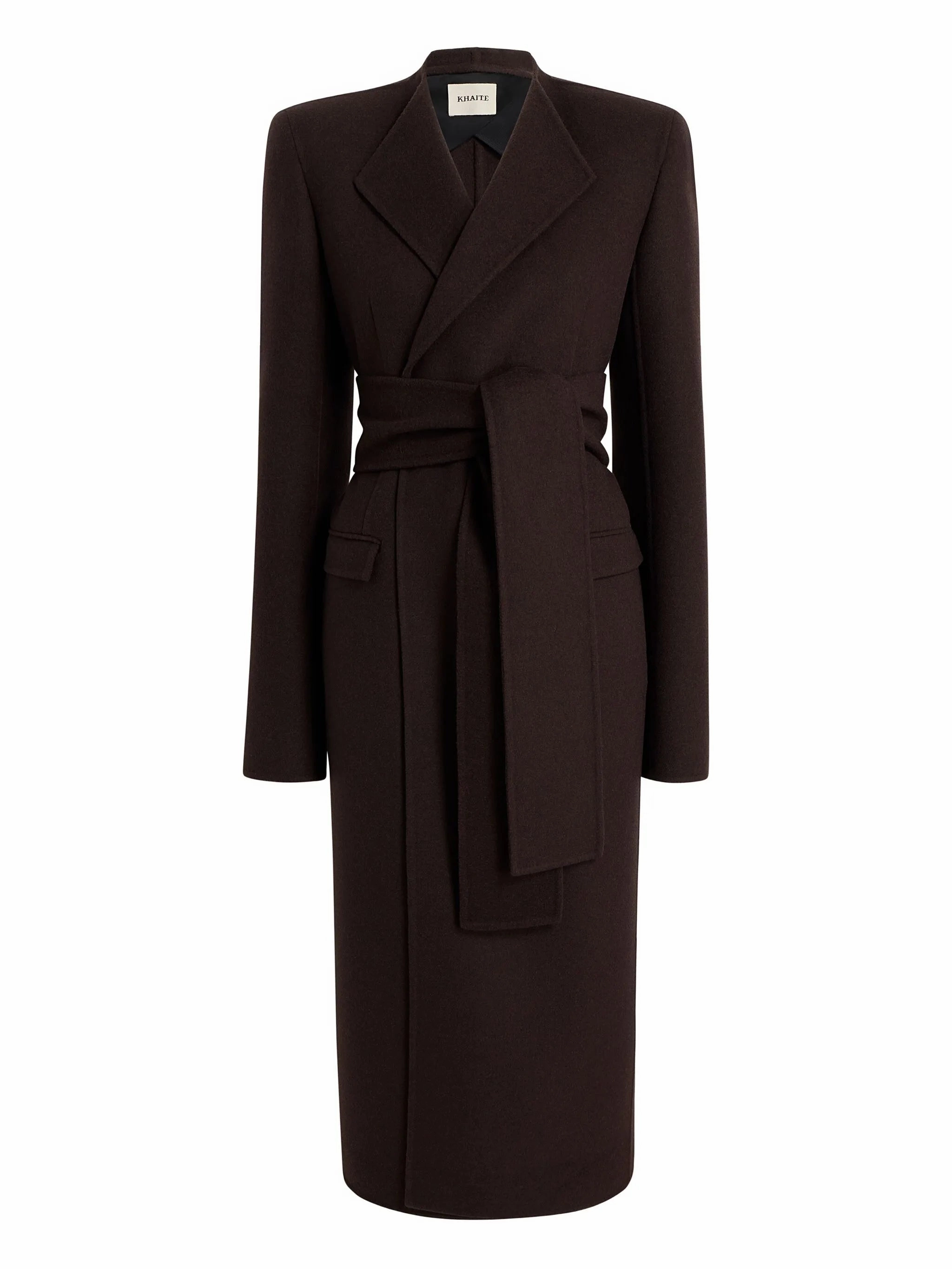 Puffer Coats And Jackets belted wrap coat