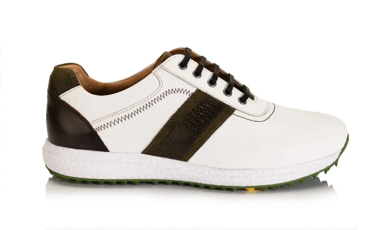 Berlin White Olive-Golf Shoes Hightrail Waterproof Hiking