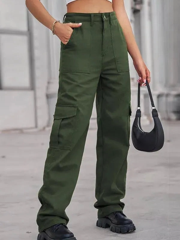 Cargo Pants Ralph Lauren Utility Women Cargo Pants - Mid-Rise Cargo Pockets