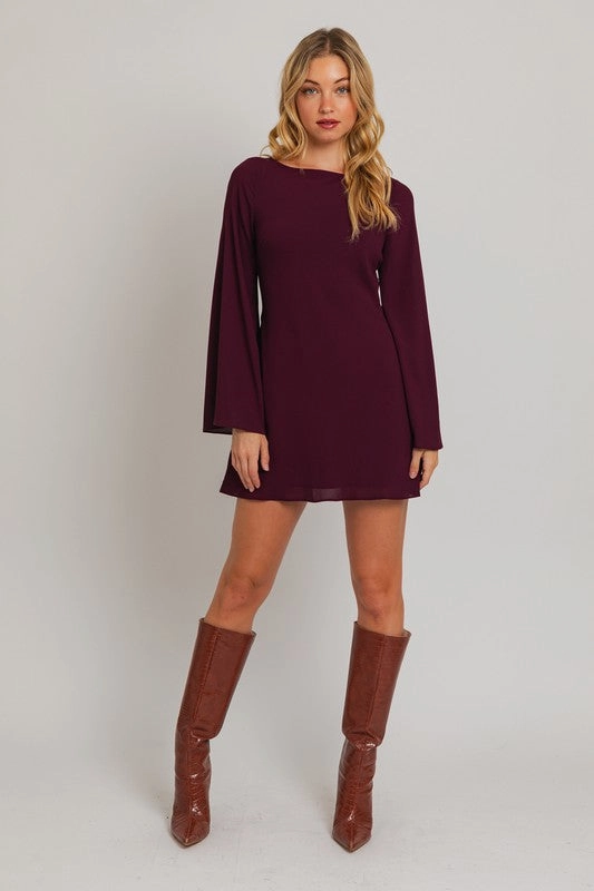 Strapless Cowl Neck Mini Dress Beverly Bell Sleeve Mini Dress
