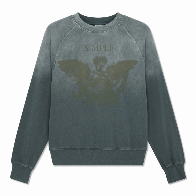 Black And Blue Crew / DEUS EX MACHINA / DARK FOREST Pullover Hooded Sweatshirts