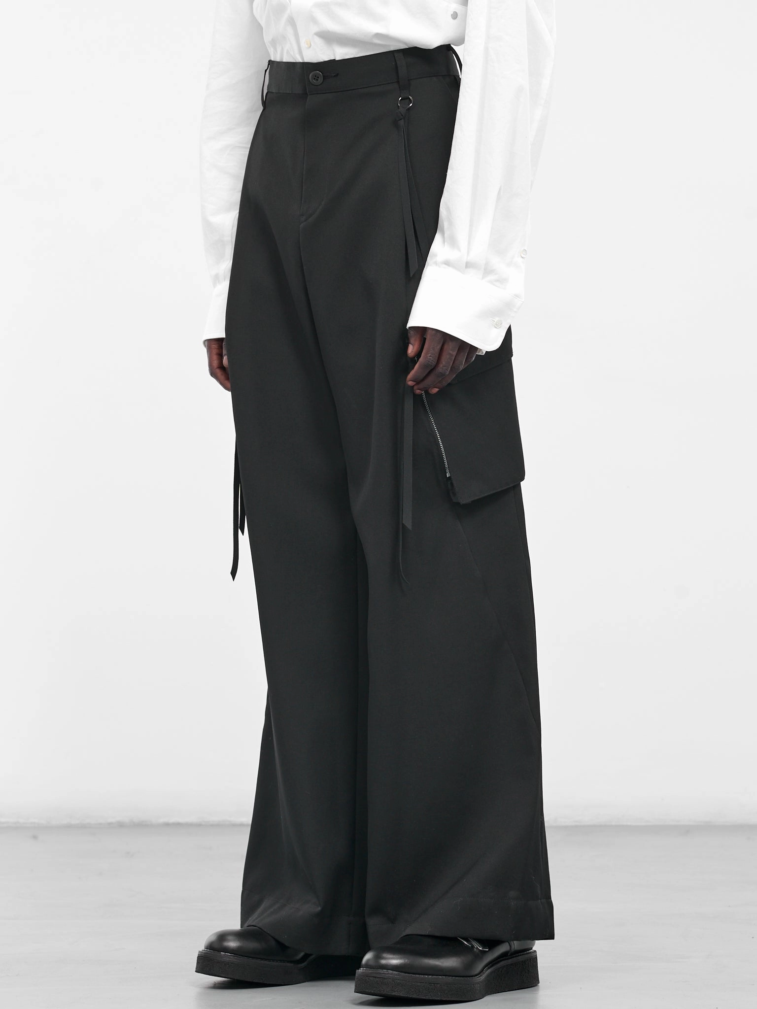 Rev It Cargo Pants Black Wool Tailored Cargo Pants (25A0260-BLACK)