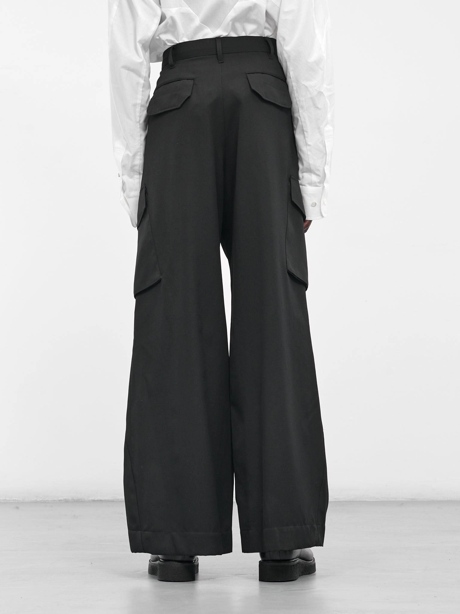 Black Wool Tailored Cargo Pants (25A0260-BLACK) Helly Hansen Sogn Bib Cargo Pants