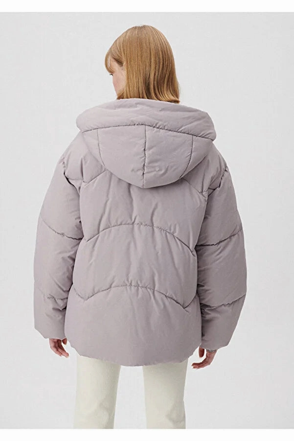 Blue Women's Grey Puffer Coats Laundry Clothing Brand Coats