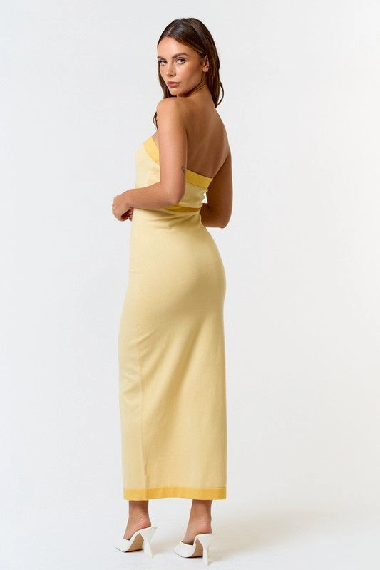 Lounge Maxi Dress Bold Borderline Tube Maxi Dress