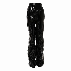 Dolce & Gabbana Black High Waist Cargo Bootcut Pants Ripstop Wrangler Cargo Pants
