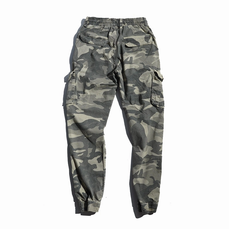 West Louis Multi-Pocket Color Camo Jogging Pants Tactical Cargo Pants For Sale