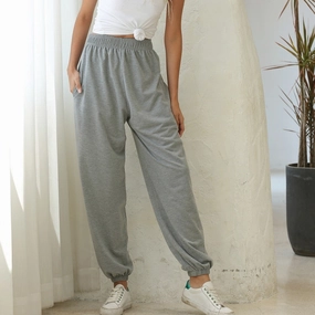 Cargo Pants Size 00 2020 Woman Pants Active Elastic Waist Baggy Workout Sweatpants Joggers Women Grey Lounge Pants 