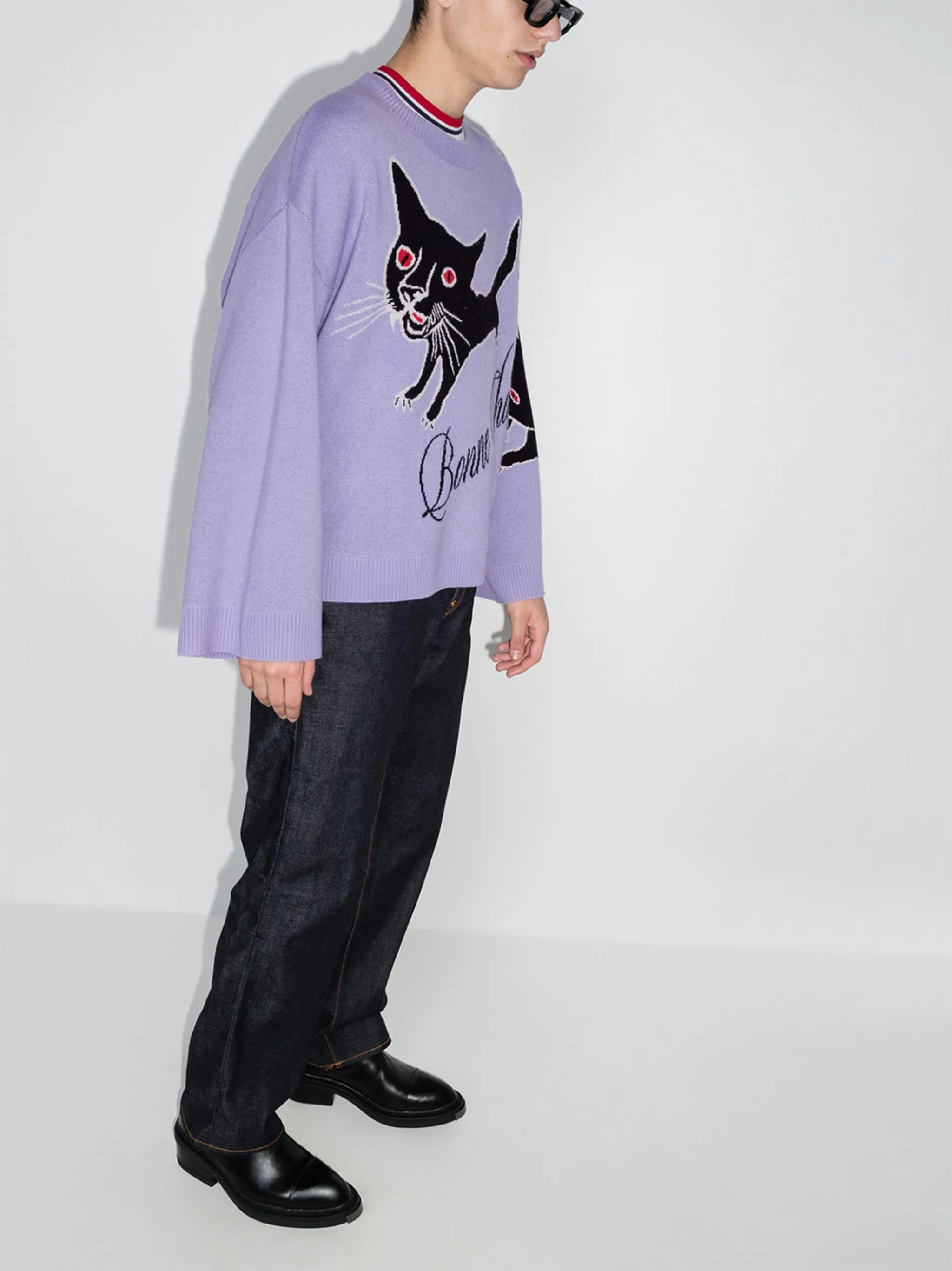 Longo Knitwear Bonne Chance intarsia jumper