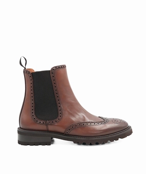 Boots CHARLIE Marron Glac Norah Lug-sole Chelsea Boots