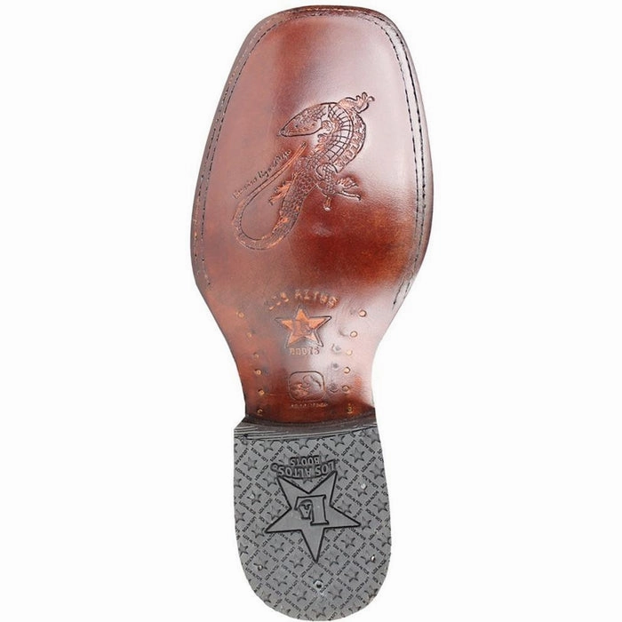 Boots Costume Botas de Armadillo Lizard con Venado Horma Ranchera Cuadrada
