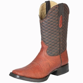 Botas de Cuello de Toro Original Horma Rodeo Color Cognac GEN Alegria Boots