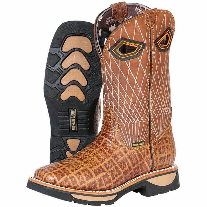 Botas de Trabajo de Cuero Original Horma Rodeo Color Arena Red Dress Boots