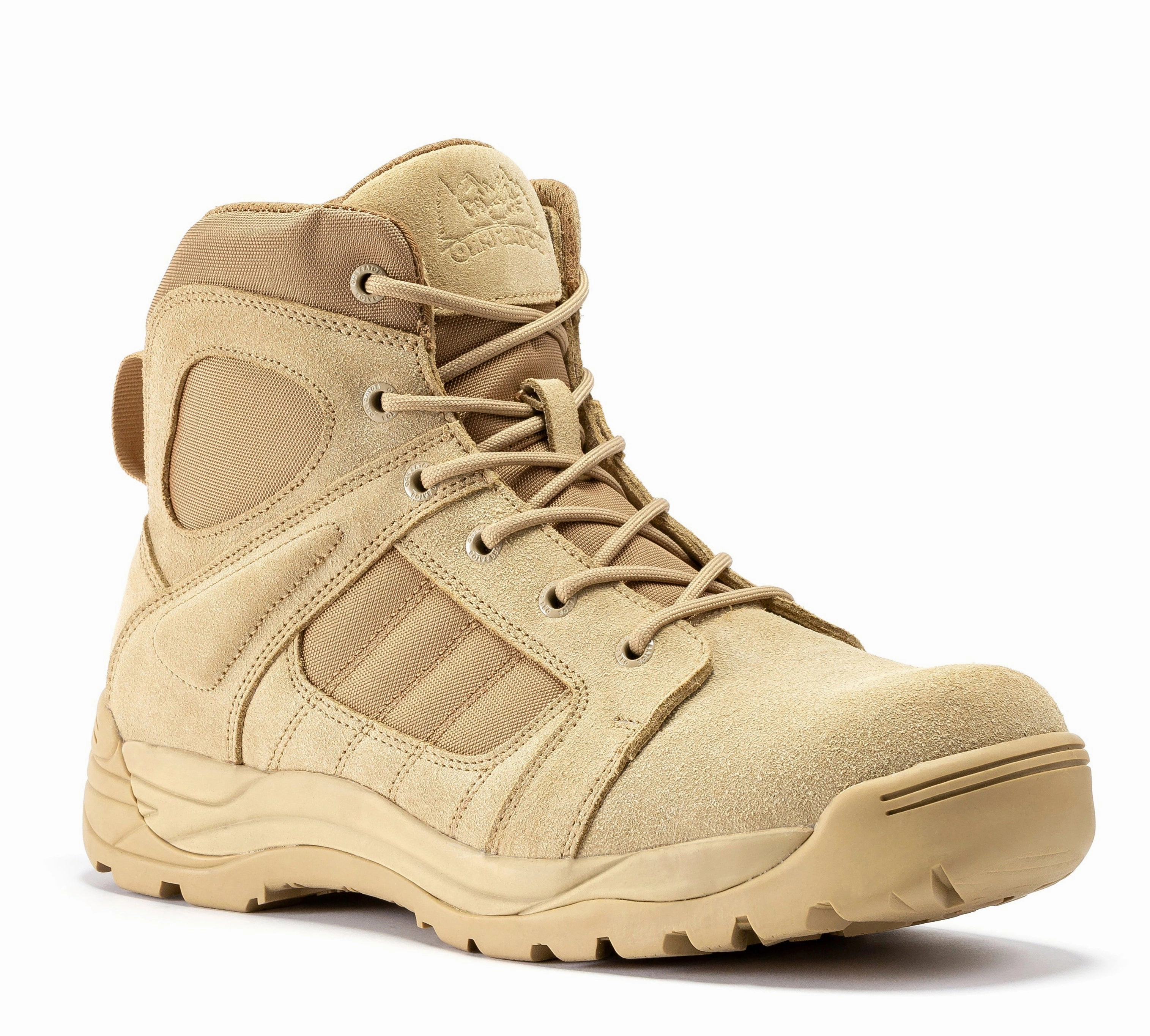 Used Keen Hiking Boots Botas Pro Sand Men's 6 inch Side Zipper Rubber Sole Tactical Boots BMP110