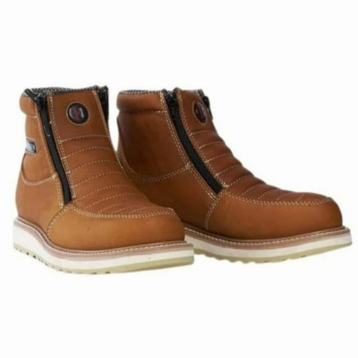 Botines de Trabajo Hammer con Doble Zipper Suela Doble Densidad Color Habana Tall Winter Boots