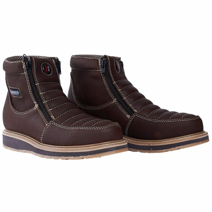 Cool Casual Boots Botines de Trabajo Hammer Doble Zipper Suela Doble Densidad Color Cafe
