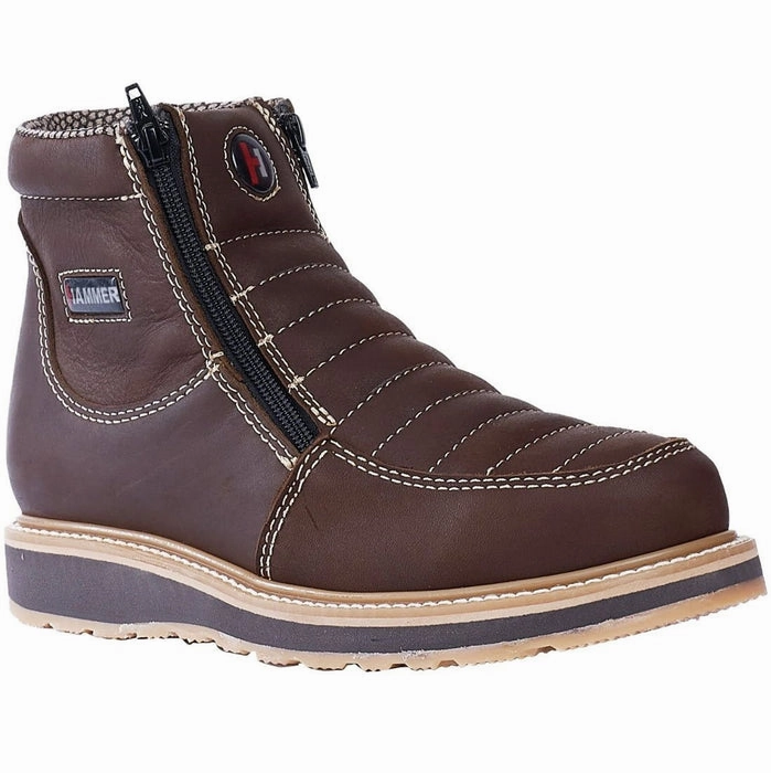 Blundstone Work Boots Botines de Trabajo Hammer Doble Zipper Suela Doble Densidad Color Cafe