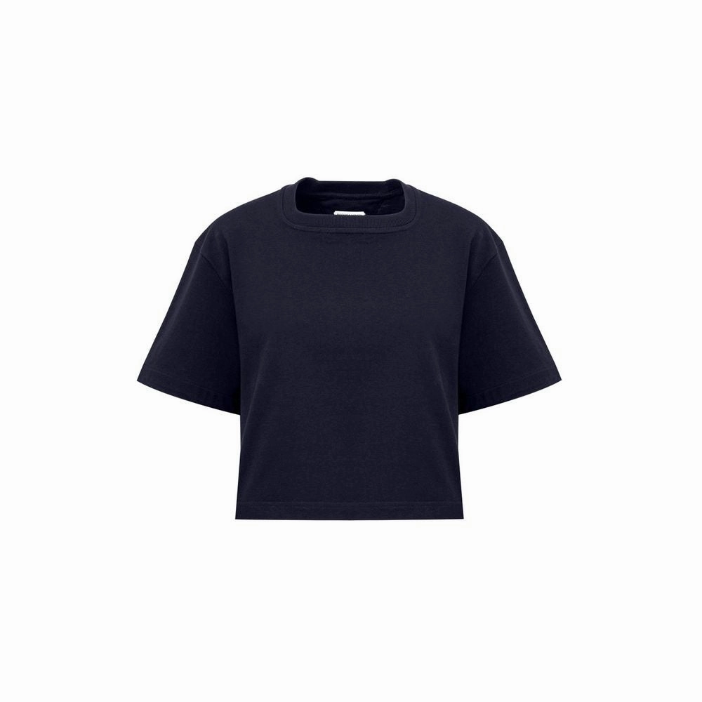 Organic Cotton T Shirts Wholesale Bottega Veneta Blue Cotton T-Shirt