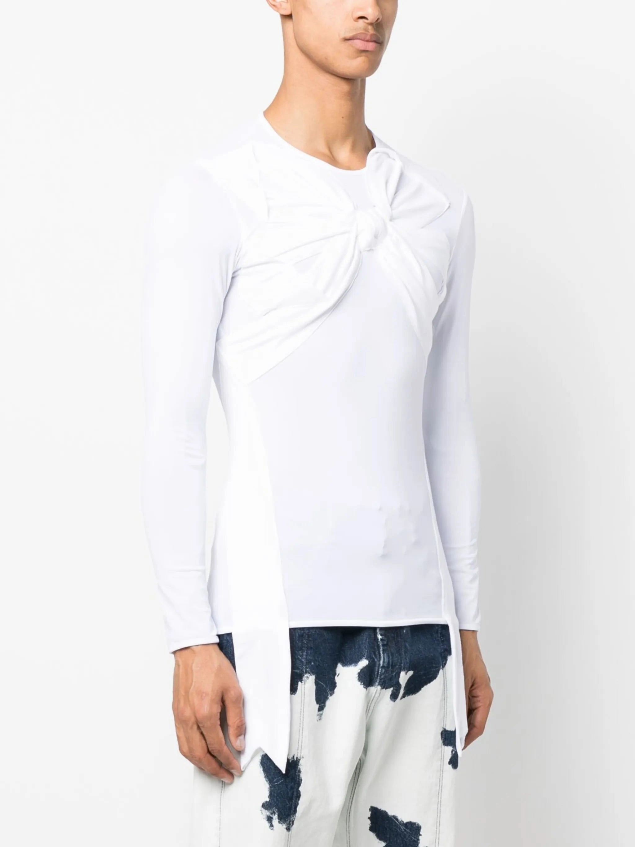 Hard Rock T Shirts bow-detail long-sleeve T-shirt