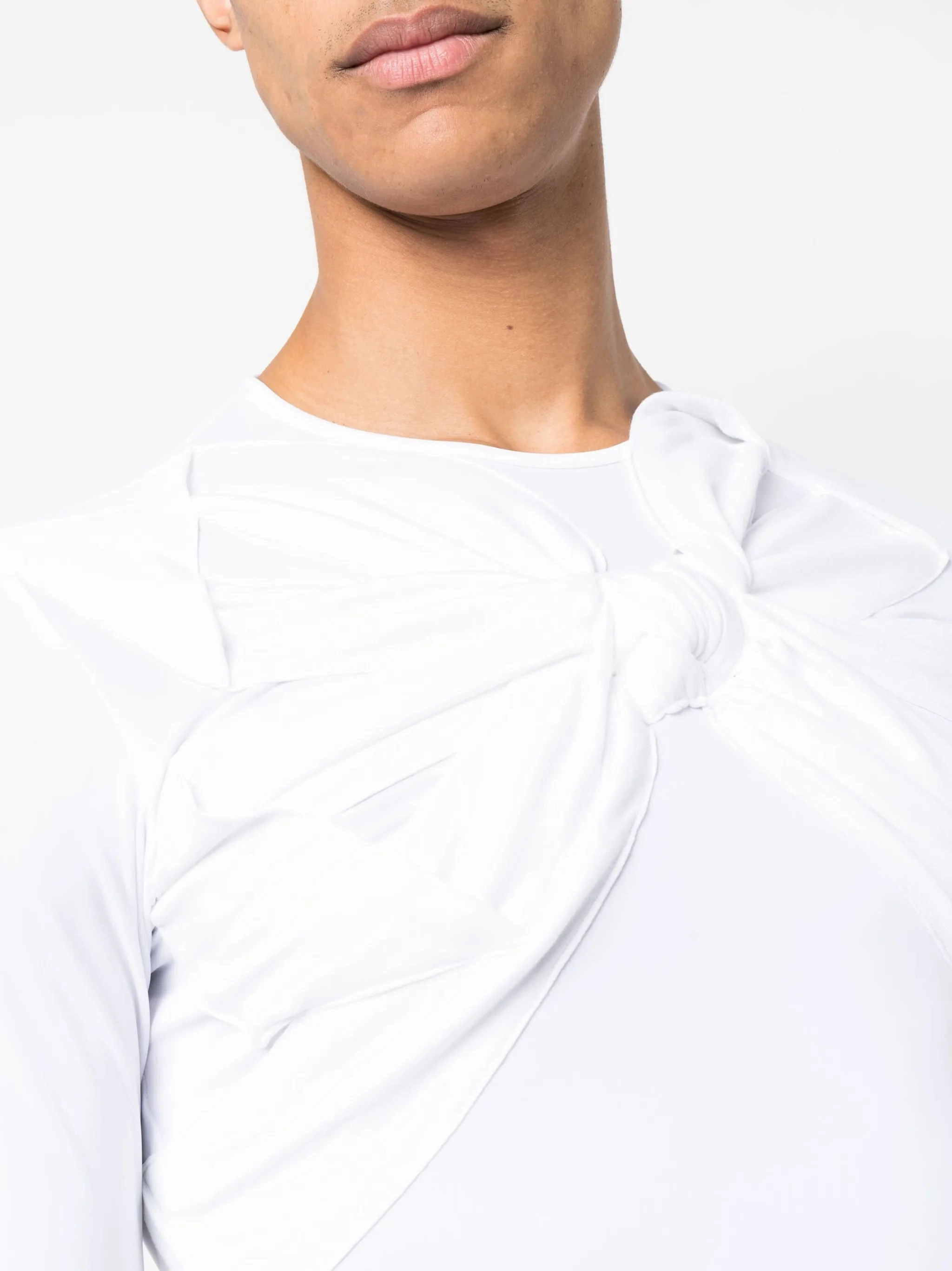 World Of T Shirts Tiktok bow-detail long-sleeve T-shirt