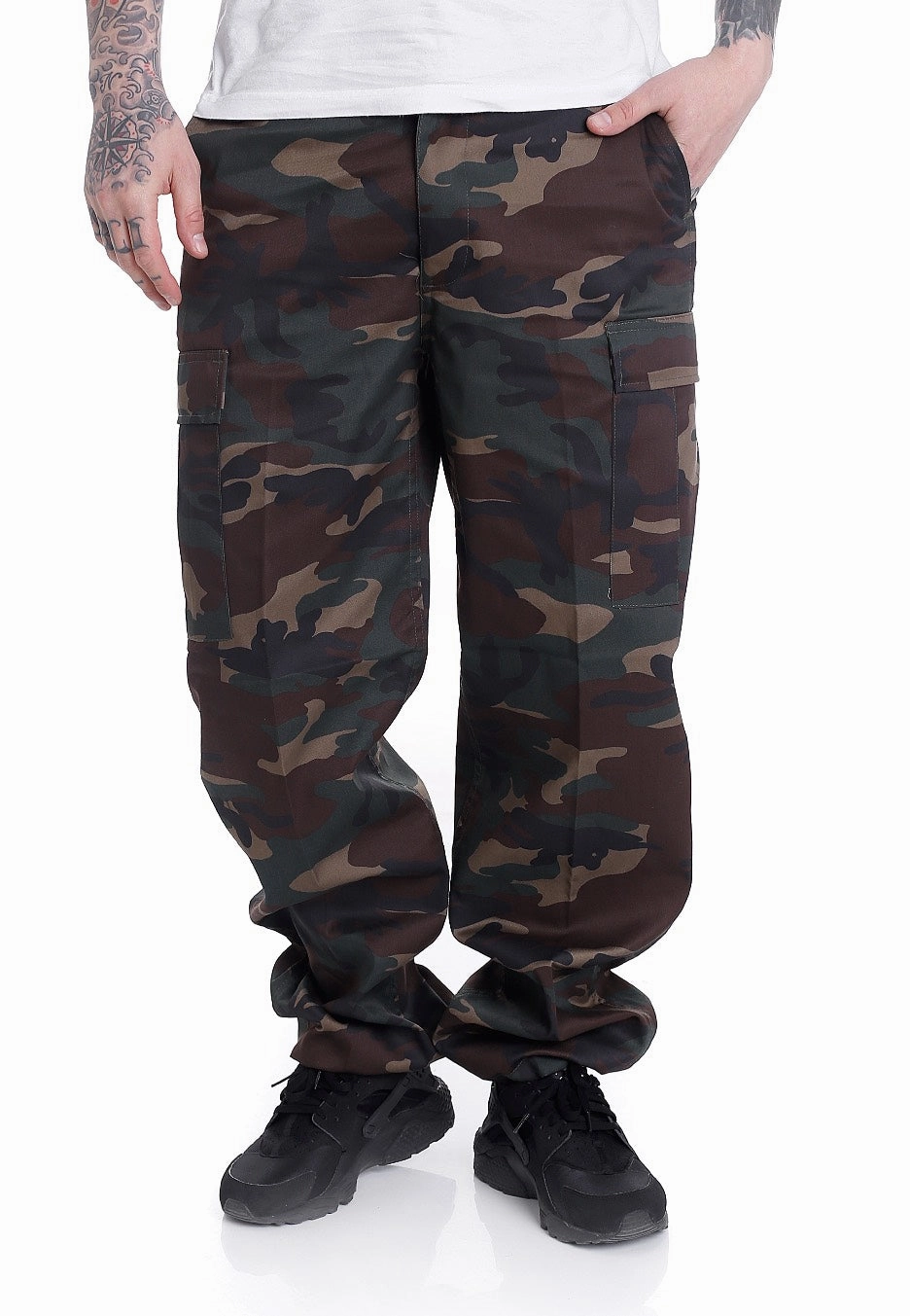 Brandit - US Ranger Woodland - Pants Durable Cargo Pants