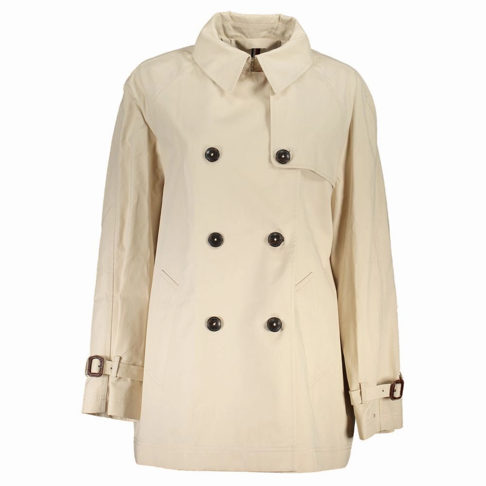 Tommy Hilfiger Beige Cotton Jackets & Coat Black Friday Deals On Jackets