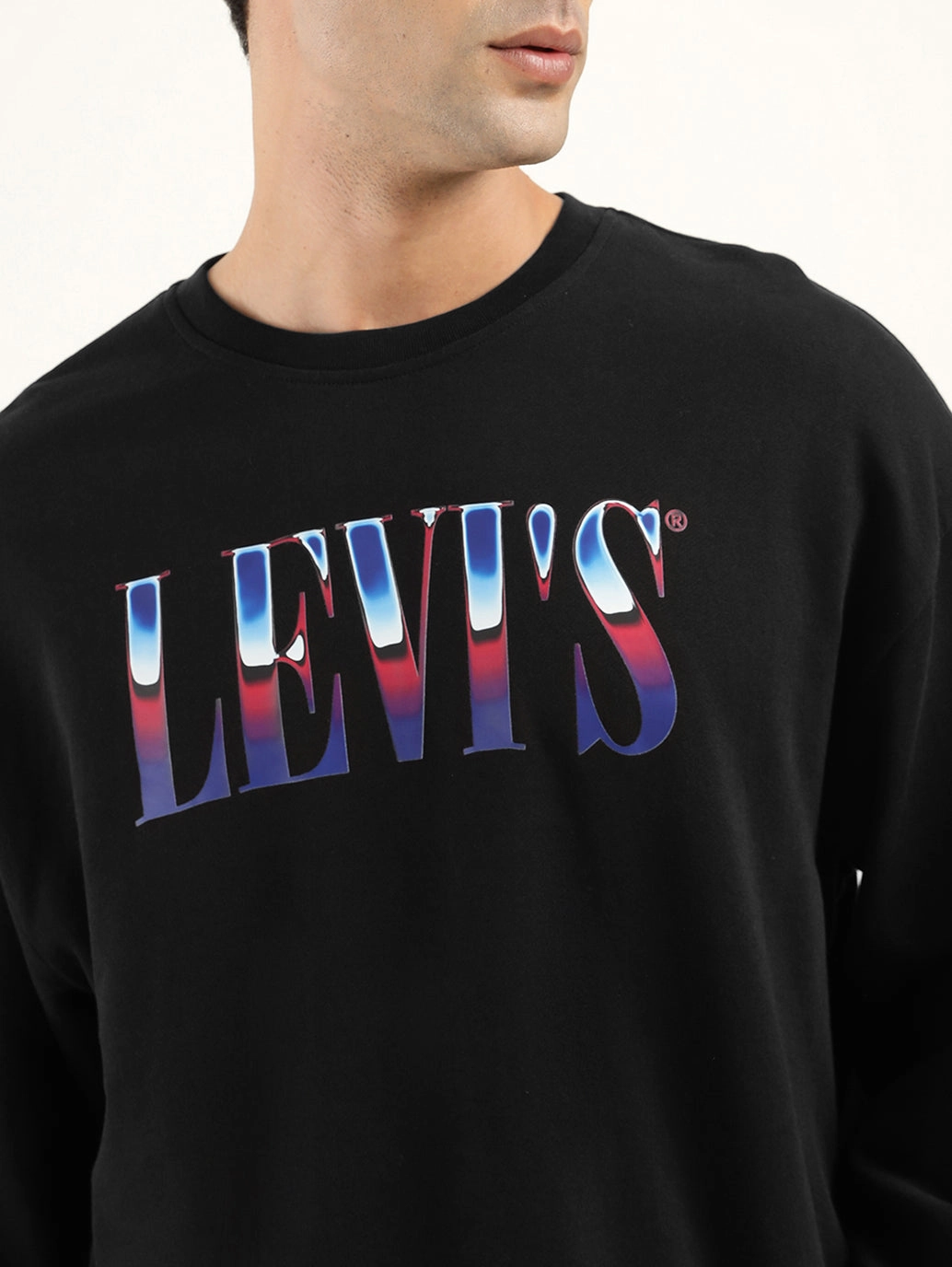 Men's Solid Black Crew Neck Sweatshirt Insane Clown Posse Sweatshirts