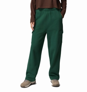 Columbia Women Green Aldermore Fleece Cargo Pant Tall Cargo Pants