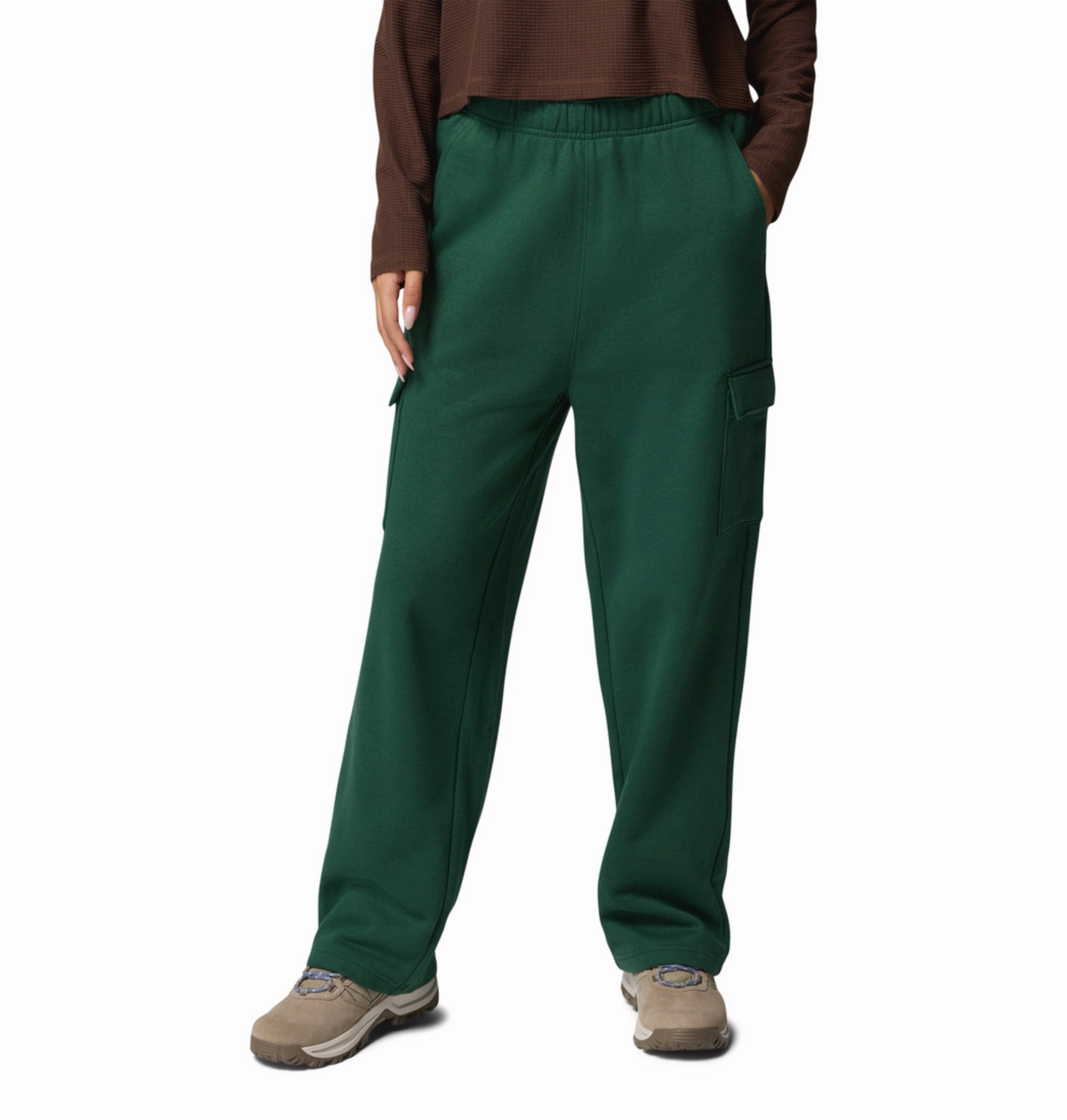Columbia Women Green Aldermore Fleece Cargo Pant Hi Vis Cargo Pants