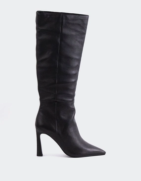 Grimani Black Leather Mil Surplus Boots